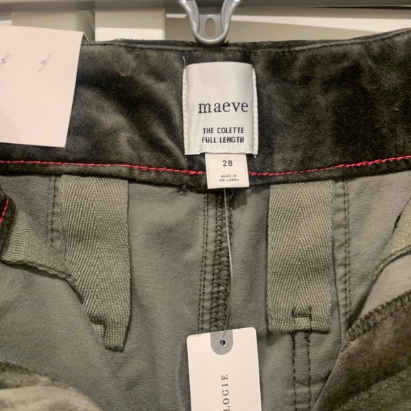 The Colette Full-Length Velvet Pants by Maeve - Picture 5 of 5